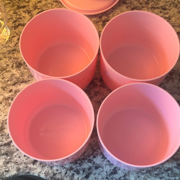 Tupperware Pink Round Container Set - Picture 2 of 5
